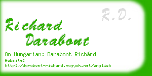 richard darabont business card