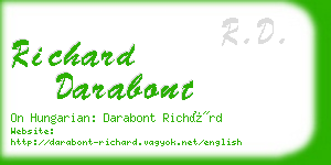 richard darabont business card